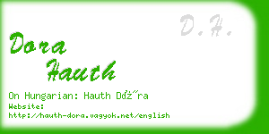 dora hauth business card